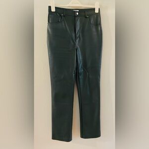 Steve Madden Dark Green Josie Faux Leather Pants